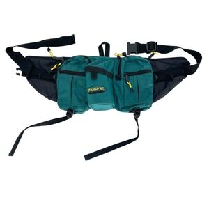 Stansport Hiking Fanny Pack Waist‎ Bag Multi Pocket Bottle Holder Green Black